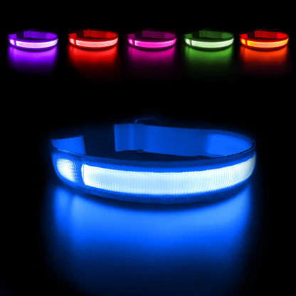LED Dog Collar Luminous Pet Supplies Dog Collar Waterpoof Safety Glow Necklace Flashing Lighting up Collars Accessories