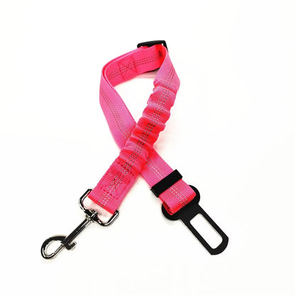 Adjustable Pet Car Seat Belt Harness for Dogs and Cats - Safety Lead Clip and Traction Accessories