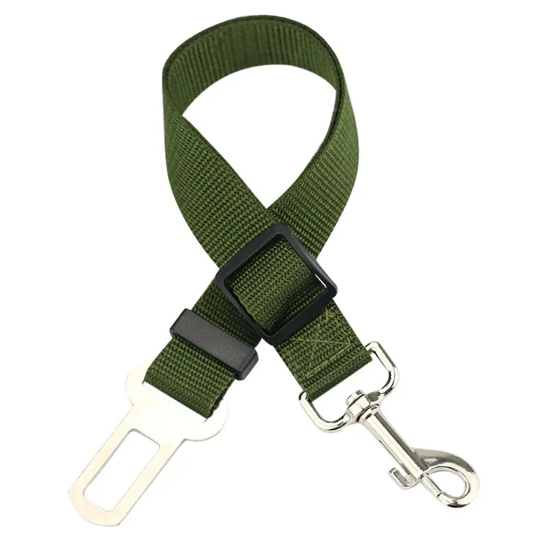 Adjustable Pet Car Seat Belt Harness for Dogs and Cats - Safety Lead Clip and Traction Accessories
