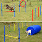 Pawhut Hund Agility Tunnel Slalom Übung Hundesport Training Hürde Set 2 Modelle