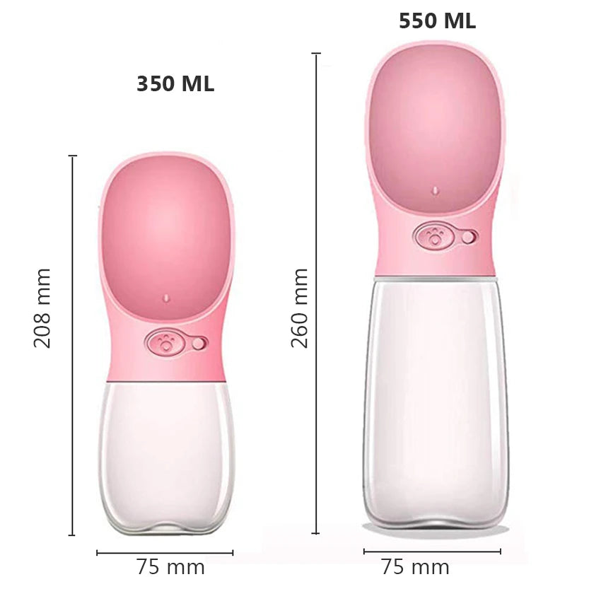 Portable Pet Water Bottle and Feeder for Outdoor Travel - Ideal for Dogs and Cats