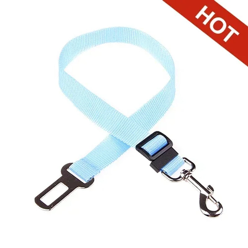 Adjustable Pet Car Seat Belt Harness for Dogs and Cats - Safety Lead Clip and Traction Accessories