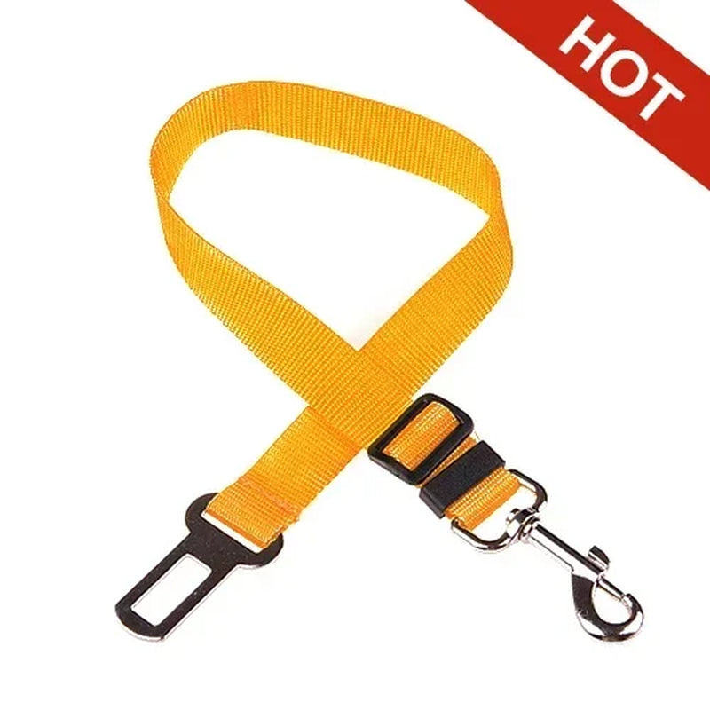 Adjustable Pet Car Seat Belt Harness for Dogs and Cats - Safety Lead Clip and Traction Accessories