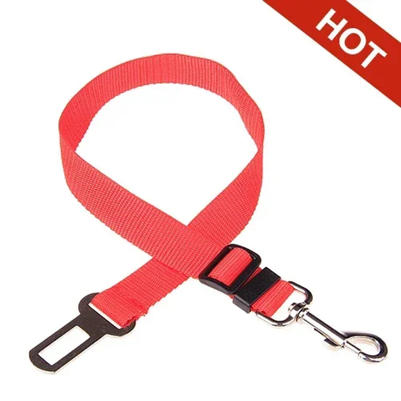 Adjustable Pet Car Seat Belt Harness for Dogs and Cats - Safety Lead Clip and Traction Accessories